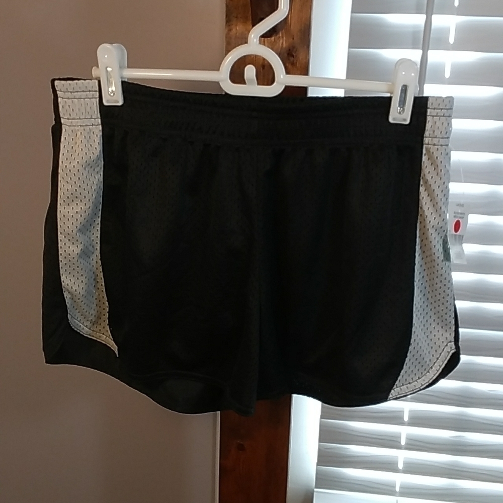 Just Be Women's Black and White Mesh Shorts Size M Fully Lined New with Tag - Picture 9 of 10